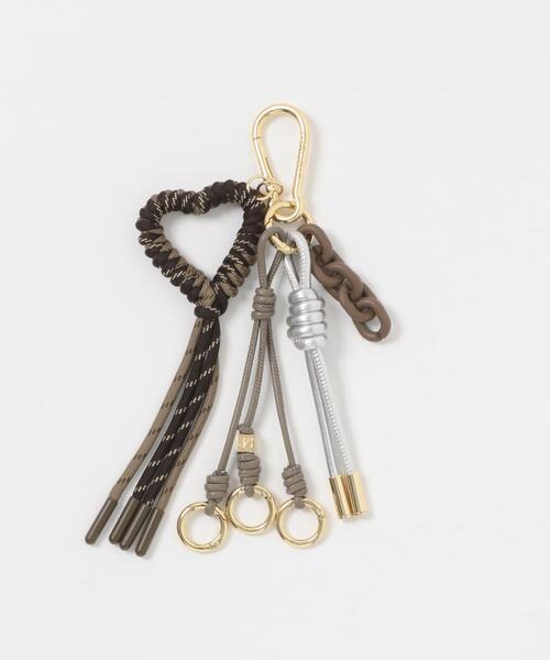 URBAN RESEARCH ROSSO WOMEN(アーバンリサーチ ロッソ)の「VIOLAd’ORO パラコードハートバッグチャーム(キーホルダー・レディース・ピンク系その他/ダークブラウン・-)」の3枚目の写真