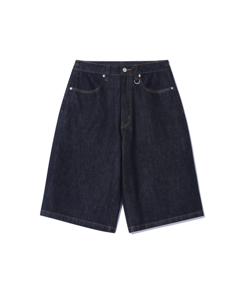 URBANSTOFF（アーバンストッフ）の「バックポケットアートワークバミューダパンツ（インディゴ）（その他パンツ・レディース・その他・LARGE/MEDIUM）」の3枚目の写真