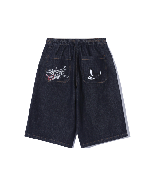 URBANSTOFF（アーバンストッフ）の「バックポケットアートワークバミューダパンツ（インディゴ）（その他パンツ・レディース・その他・LARGE/MEDIUM）」の4枚目の写真