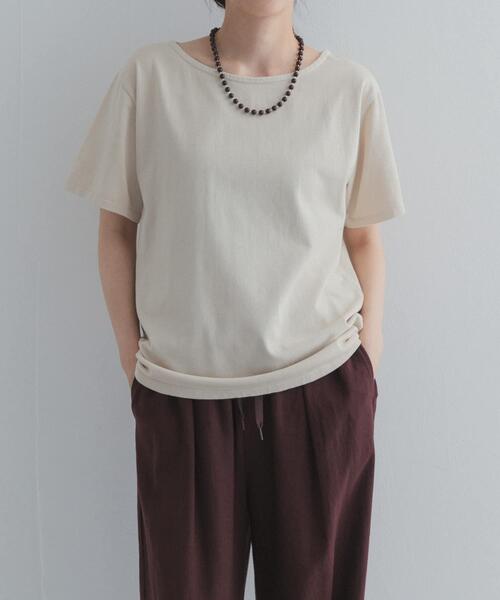 URBAN RESEARCH DOORS(アーバンリサーチドアーズ)の「GrowOrganicボートネックTシャツ(Tシャツ/カットソー・レディース・レッド/ブルー/グリーン系その他/ブラウン/グレー/ホワイト系その他・FREE)」の9枚目の写真