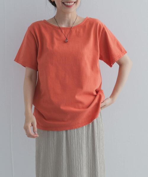 URBAN RESEARCH DOORS(アーバンリサーチドアーズ)の「GrowOrganicボートネックTシャツ(Tシャツ/カットソー・レディース・レッド/ブルー/グリーン系その他/ブラウン/グレー/ホワイト系その他・FREE)」の19枚目の写真