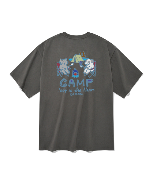 RADINEO(ラディネオ)の「キャンプ半袖Tシャツグレー(Tシャツ/カットソー・メンズ・その他・SMALL/MEDIUM/LARGE/X-LARGE)」の1枚目の写真