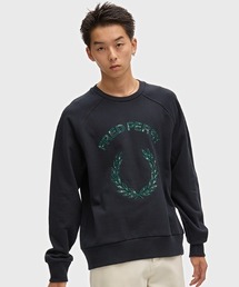 Tartan Applique Sweatshirt/タータンチェックアップリケスウェット