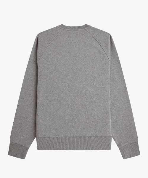 FRED PERRY（フレッドペリー）の「Tartan Applique Sweatshirt／タータンチェックアップリケスウェット（スウェット・メンズ・グレー/ネイビー・S/L/M）」の12枚目の写真
