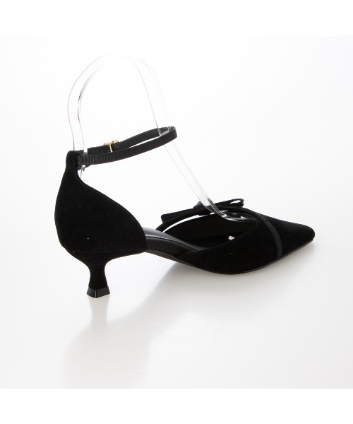 EVOL(イーボル)の「【ふかふか・クッション入り】ポインテッド4.5cmリボンセパレートパンプス CB23869(パンプス・レディース・ブラウン/グレー/ブラック・22.0cm/23.0cm/24.5cm/22.5cm/25.0cm/24.0cm)」の15枚目の写真