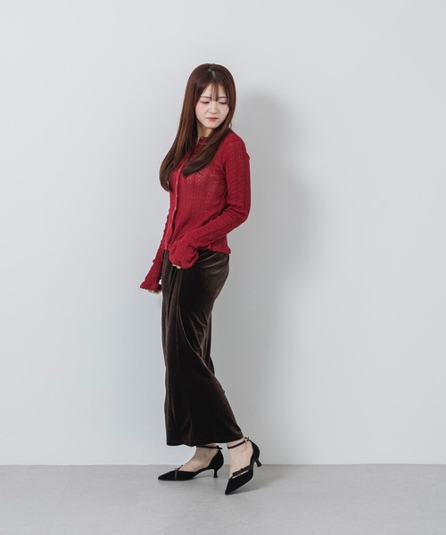 EVOL(イーボル)の「【ふかふか・クッション入り】ポインテッド4.5cmリボンセパレートパンプス CB23869(パンプス・レディース・ブラウン/グレー/ブラック・22.0cm/23.0cm/24.5cm/22.5cm/25.0cm/24.0cm)」の12枚目の写真