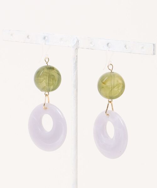tone（トーン）の「【Astyle】palebluecircle樹脂ピアス(MA)（ピアス（両耳用）・レディース・ブルー・FREE）」の4枚目の写真