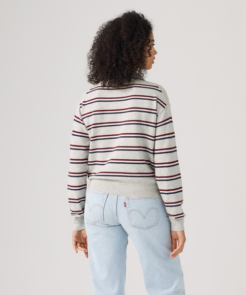 Levi's(リーバイス)の「Levi's/リーバイス スーパーソフト ロングスリーブ ポロシャツ(ポロシャツ・レディース・グレー・XS/S/M)」の3枚目の写真