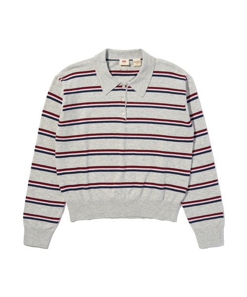 Levi's(リーバイス)の「Levi's/リーバイス スーパーソフト ロングスリーブ ポロシャツ(ポロシャツ・レディース・グレー・XS/S/M)」の4枚目の写真