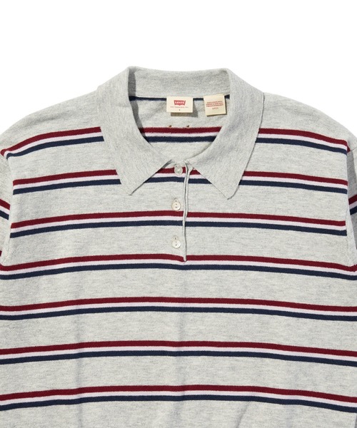 Levi's(リーバイス)の「Levi's/リーバイス スーパーソフト ロングスリーブ ポロシャツ(ポロシャツ・レディース・グレー・XS/S/M)」の6枚目の写真