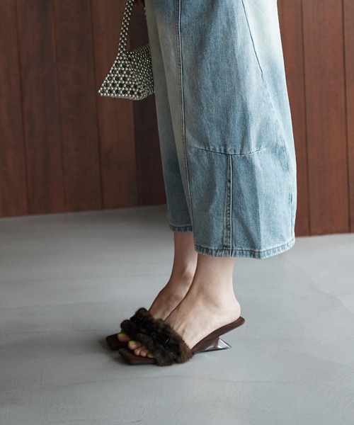 chuclla(チュクラ)の「クロップドワイドデニムパンツ chw26s375(その他パンツ・レディース・ブルー・S/M/L)」の7枚目の写真