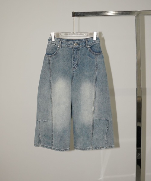 chuclla(チュクラ)の「クロップドワイドデニムパンツ chw26s375(その他パンツ・レディース・ブルー・S/M/L)」の10枚目の写真