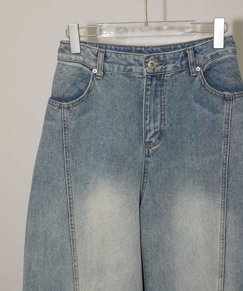 chuclla(チュクラ)の「クロップドワイドデニムパンツ chw26s375(その他パンツ・レディース・ブルー・S/M/L)」の12枚目の写真