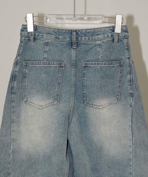 chuclla(チュクラ)の「クロップドワイドデニムパンツ chw26s375(その他パンツ・レディース・ブルー・S/M/L)」の14枚目の写真