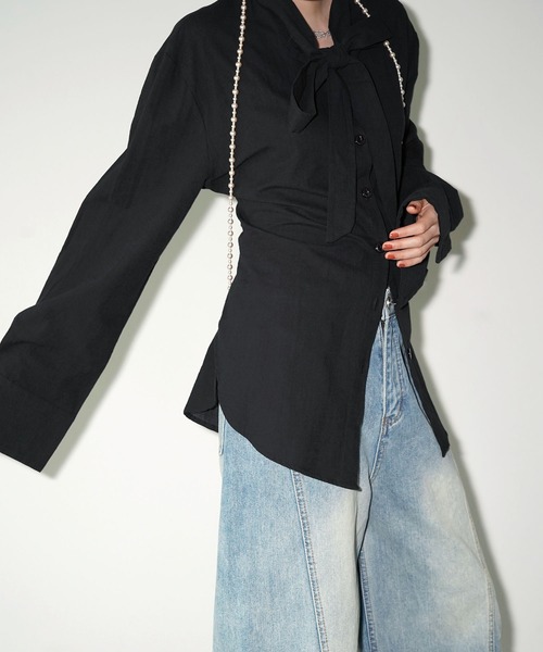 chuclla(チュクラ)の「クロップドワイドデニムパンツ chw26s375(その他パンツ・レディース・ブルー・S/M/L)」の21枚目の写真