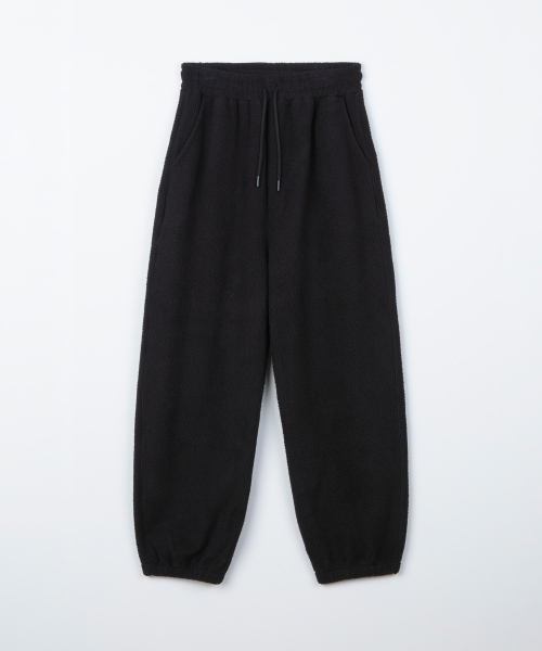THEENDQUESTION(ジエンドクエスチョン)の「Fleece pants / BLACK(スウェットパンツ・レディース・その他・FREE)」の1枚目の写真