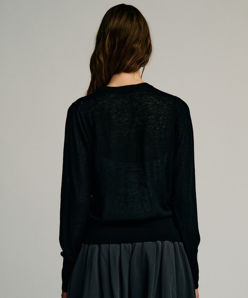 PRANK PROJECT(プランクプロジェクト)の「【2026Autumn Pre-Order】スイビウールプレイフルボタンカーディガン / Suivi Wool Playful Button Cardigan(カーディガン/ボレロ・レディース・グレー/ブラック・FREE)」の7枚目の写真
