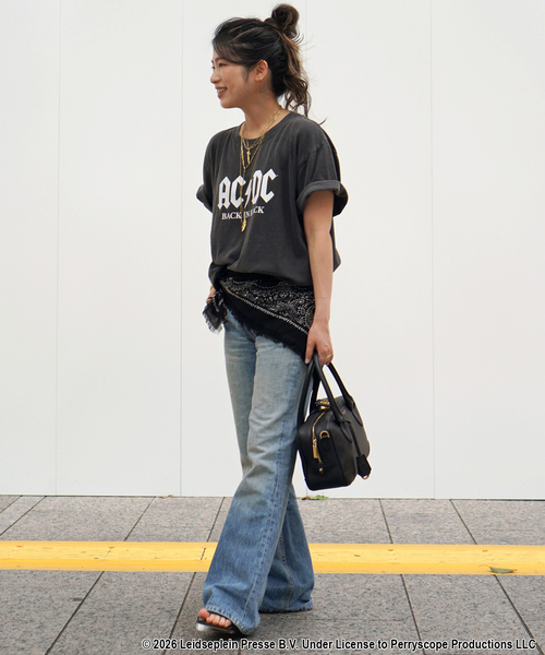 GOOD ROCK SPEED(グッドロックスピード)の「【GOOD ROCK SPEED / グッドロックスピード】AC/DC T-sh(Tシャツ/カットソー・レディース・ブラック系その他・FREE)」の3枚目の写真