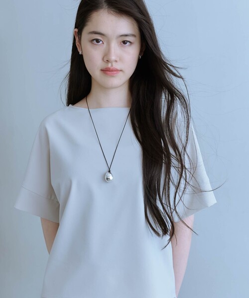 COMME CA ISM(コムサイズム)の「【UVカット・吸水速乾・接触冷感】バックスリットブラウス/セットアップ対応(シャツ/ブラウス・レディース・モカ/ベージュ・FREE)」の11枚目の写真