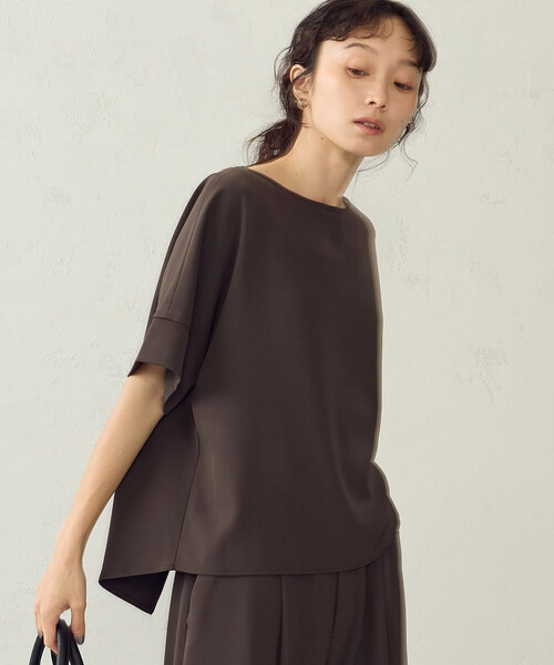 COMME CA ISM(コムサイズム)の「【UVカット・吸水速乾・接触冷感】バックスリットブラウス/セットアップ対応(シャツ/ブラウス・レディース・モカ/ベージュ・FREE)」の16枚目の写真