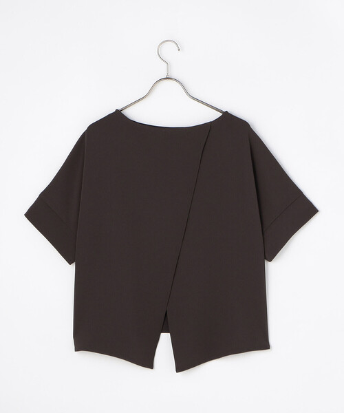 COMME CA ISM(コムサイズム)の「【UVカット・吸水速乾・接触冷感】バックスリットブラウス/セットアップ対応(シャツ/ブラウス・レディース・モカ/ベージュ・FREE)」の5枚目の写真