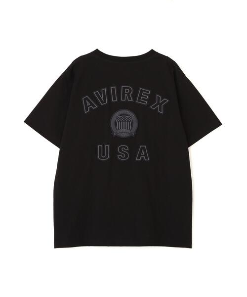 AVIREX(アヴィレックス)の「S/S SIGNATURE VARSITY LOGO T-SHIRT(Tシャツ/カットソー・レディース・ブラック/レッド/ホワイト/ブルー・F)」の7枚目の写真