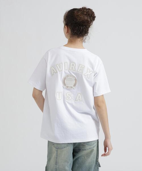 AVIREX(アヴィレックス)の「S/S SIGNATURE VARSITY LOGO T-SHIRT(Tシャツ/カットソー・レディース・ブラック/レッド/ホワイト/ブルー・F)」の10枚目の写真