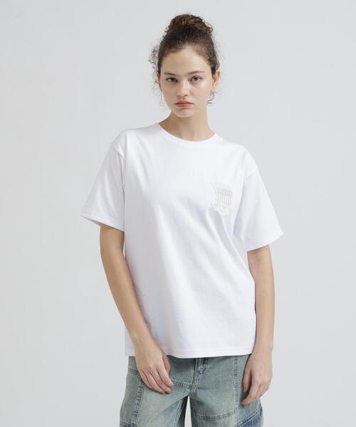 AVIREX(アヴィレックス)の「S/S SIGNATURE VARSITY LOGO T-SHIRT(Tシャツ/カットソー・レディース・ブラック/レッド/ホワイト/ブルー・F)」の13枚目の写真
