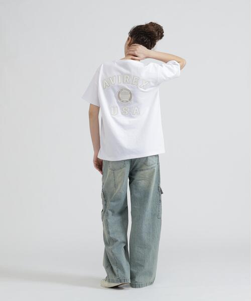 AVIREX(アヴィレックス)の「S/S SIGNATURE VARSITY LOGO T-SHIRT(Tシャツ/カットソー・レディース・ブラック/レッド/ホワイト/ブルー・F)」の14枚目の写真
