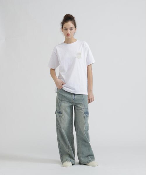 AVIREX(アヴィレックス)の「S/S SIGNATURE VARSITY LOGO T-SHIRT(Tシャツ/カットソー・レディース・ブラック/レッド/ホワイト/ブルー・F)」の16枚目の写真