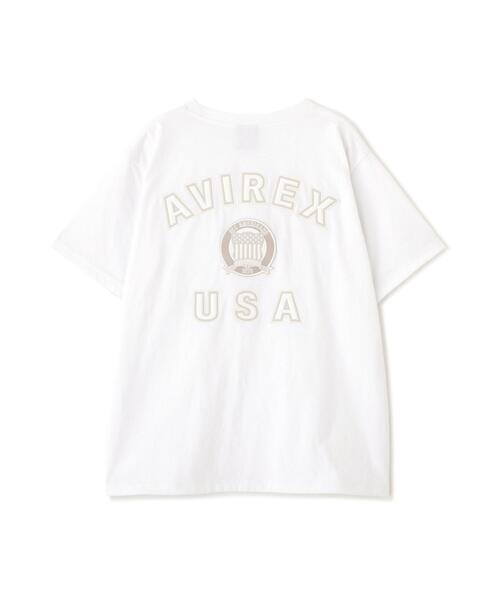 AVIREX(アヴィレックス)の「S/S SIGNATURE VARSITY LOGO T-SHIRT(Tシャツ/カットソー・レディース・ブラック/レッド/ホワイト/ブルー・F)」の17枚目の写真