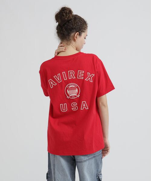 AVIREX(アヴィレックス)の「S/S SIGNATURE VARSITY LOGO T-SHIRT(Tシャツ/カットソー・レディース・ブラック/レッド/ホワイト/ブルー・F)」の20枚目の写真