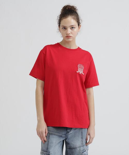 AVIREX(アヴィレックス)の「S/S SIGNATURE VARSITY LOGO T-SHIRT(Tシャツ/カットソー・レディース・ブラック/レッド/ホワイト/ブルー・F)」の21枚目の写真