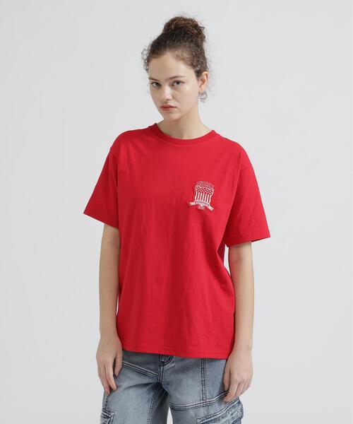 AVIREX(アヴィレックス)の「S/S SIGNATURE VARSITY LOGO T-SHIRT(Tシャツ/カットソー・レディース・ブラック/レッド/ホワイト/ブルー・F)」の22枚目の写真