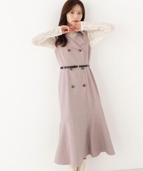 PROPORTION BODY DRESSING(プロポーションボディドレッシング)の「トレンチジャンスカ / 1216240900(ワンピース・レディース・ブラウン系その他/ピンク・MEDIUM/P/S)」の2枚目の写真