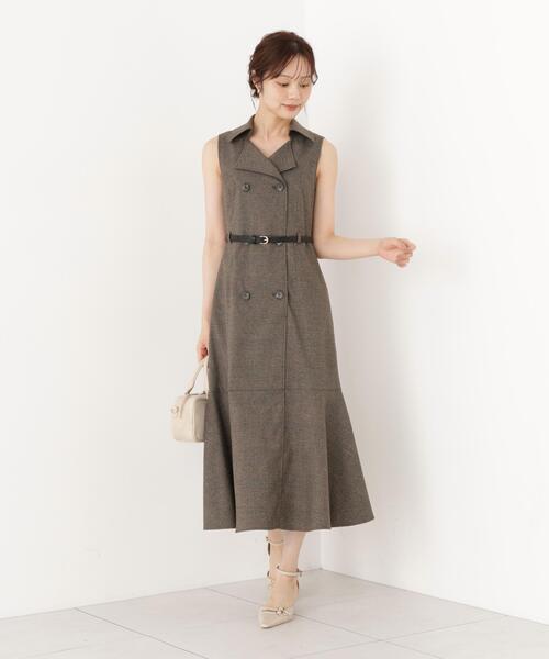 PROPORTION BODY DRESSING(プロポーションボディドレッシング)の「トレンチジャンスカ / 1216240900(ワンピース・レディース・ブラウン系その他/ピンク・MEDIUM/P/S)」の5枚目の写真