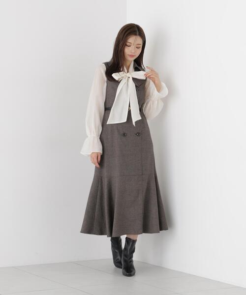 PROPORTION BODY DRESSING(プロポーションボディドレッシング)の「トレンチジャンスカ / 1216240900(ワンピース・レディース・ブラウン系その他/ピンク・MEDIUM/P/S)」の7枚目の写真