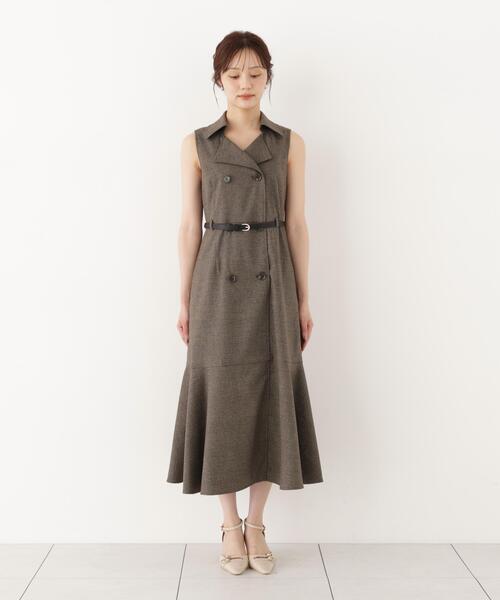 PROPORTION BODY DRESSING(プロポーションボディドレッシング)の「トレンチジャンスカ / 1216240900(ワンピース・レディース・ブラウン系その他/ピンク・MEDIUM/P/S)」の8枚目の写真