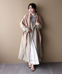 le.coeur blanc | 《WEB限定》フルダルギャバロングトレンチコート(トレンチコート)