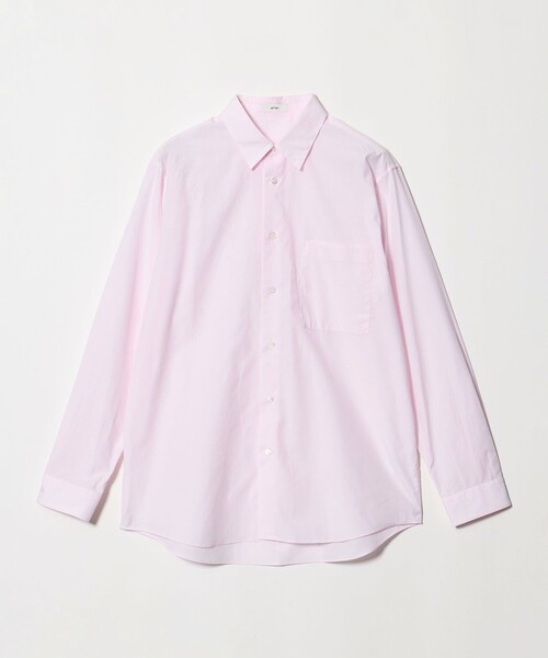 ATON（エイトン）の「＜ATON＞スタンダード シャツ（シャツ/ブラウス・レディース・ライトブルー/ライトピンク・01(36)）」の2枚目の写真