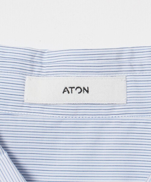 ATON（エイトン）の「＜ATON＞スタンダード シャツ（シャツ/ブラウス・レディース・ライトブルー/ライトピンク・01(36)）」の12枚目の写真