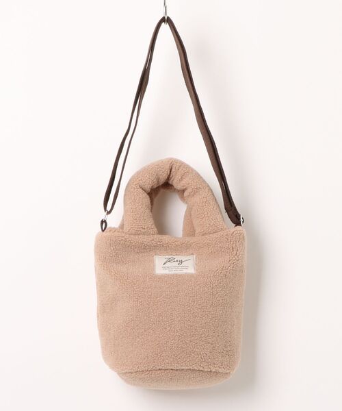 ROXY(ロキシー)の「ROXY SOL AURA MINI BAG 2WAYボアミニショルダーバッグ 【2026年秋冬モデル】(ショルダーバッグ・レディース・ナチュラル/ブルー/ベージュ・FREE)」の1枚目の写真
