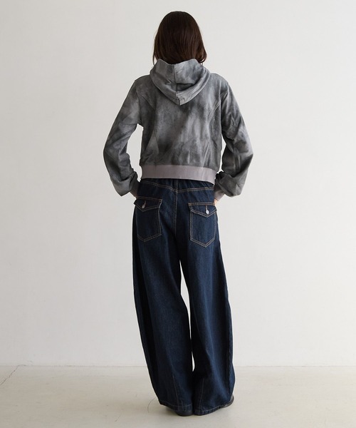 PBLIM(ページボーイリム)の「《UNISEX》タイダイフウZIPパーカー(パーカー・レディース・ブラウン/チャコールグレー・FREE)」の11枚目の写真