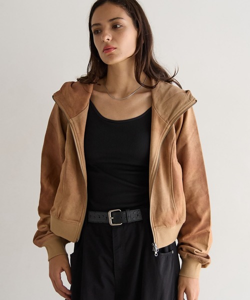 PBLIM(ページボーイリム)の「《UNISEX》タイダイフウZIPパーカー(パーカー・レディース・ブラウン/チャコールグレー・FREE)」の12枚目の写真