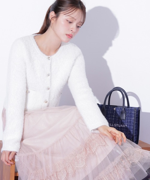 JILL by JILL STUART（ジルバイジルスチュアート）の「チュール×レースティアードスカート（スカート・レディース・グレー/ピンク/ホワイト・FREE）」の8枚目の写真