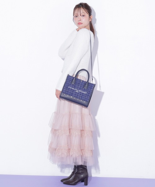 JILL by JILL STUART（ジルバイジルスチュアート）の「チュール×レースティアードスカート（スカート・レディース・グレー/ピンク/ホワイト・FREE）」の14枚目の写真