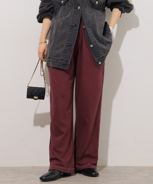 JOURNAL STANDARD relume（ジャーナルスタンダード　レリューム）の「【HOLIDAYS COMFORT/ホリデーズ コンフォート】 ドロストイージーパンツ（その他パンツ・レディース・ライトグレー/ボルドー/ダークパープル/ブラック系その他・FREE）」の4枚目の写真