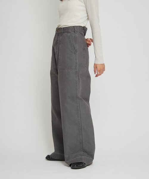 WILLOW（ウィロー）の「【willow】ダックタブ付きパンツ（その他パンツ・レディース・チャコールグレー/ベージュ・ONE SIZE）」の8枚目の写真