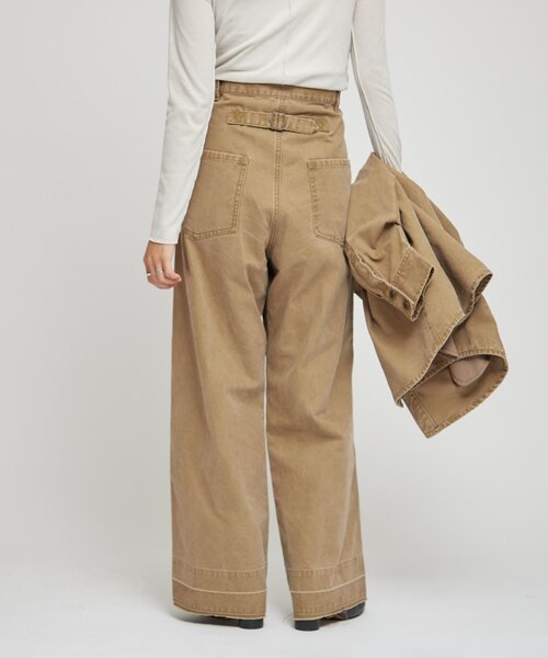 WILLOW（ウィロー）の「【willow】ダックタブ付きパンツ（その他パンツ・レディース・チャコールグレー/ベージュ・ONE SIZE）」の13枚目の写真