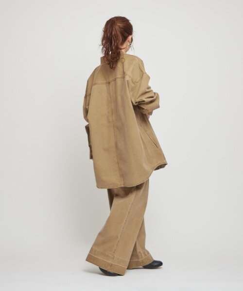 WILLOW（ウィロー）の「【willow】ダックタブ付きパンツ（その他パンツ・レディース・チャコールグレー/ベージュ・ONE SIZE）」の18枚目の写真